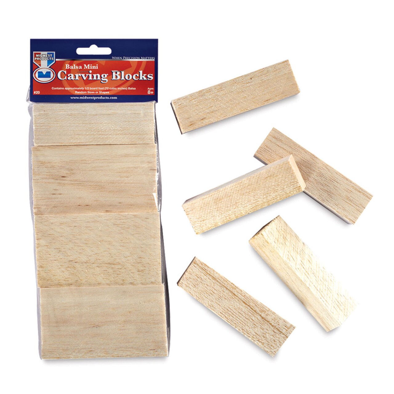Midwest Products Mini Carving Block Bag - Balsa Wood Assortment